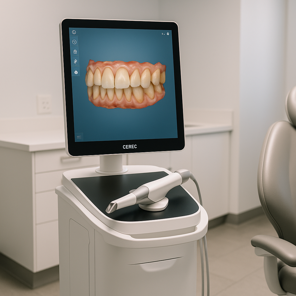 Riverside cosmetic dentistry technology CEREC iTero 3D scanner
